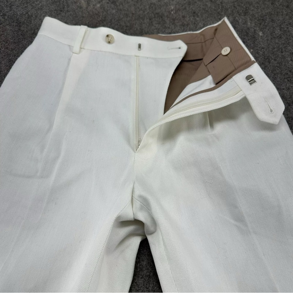Suitsupply Duca Pants Mens 28x30 White Pleated